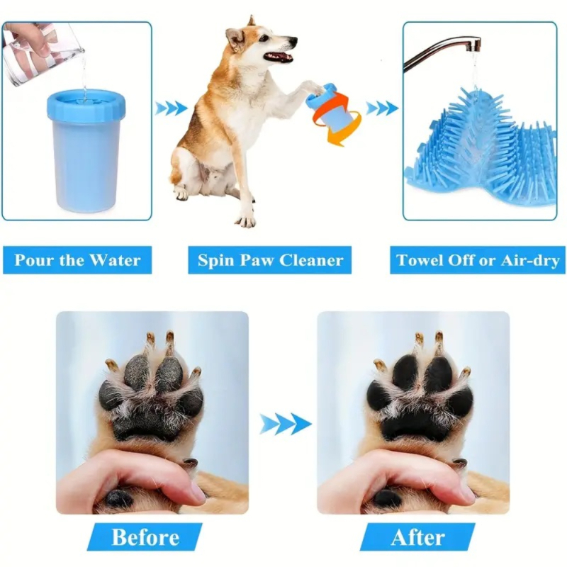 portable pet paw cleaner cup