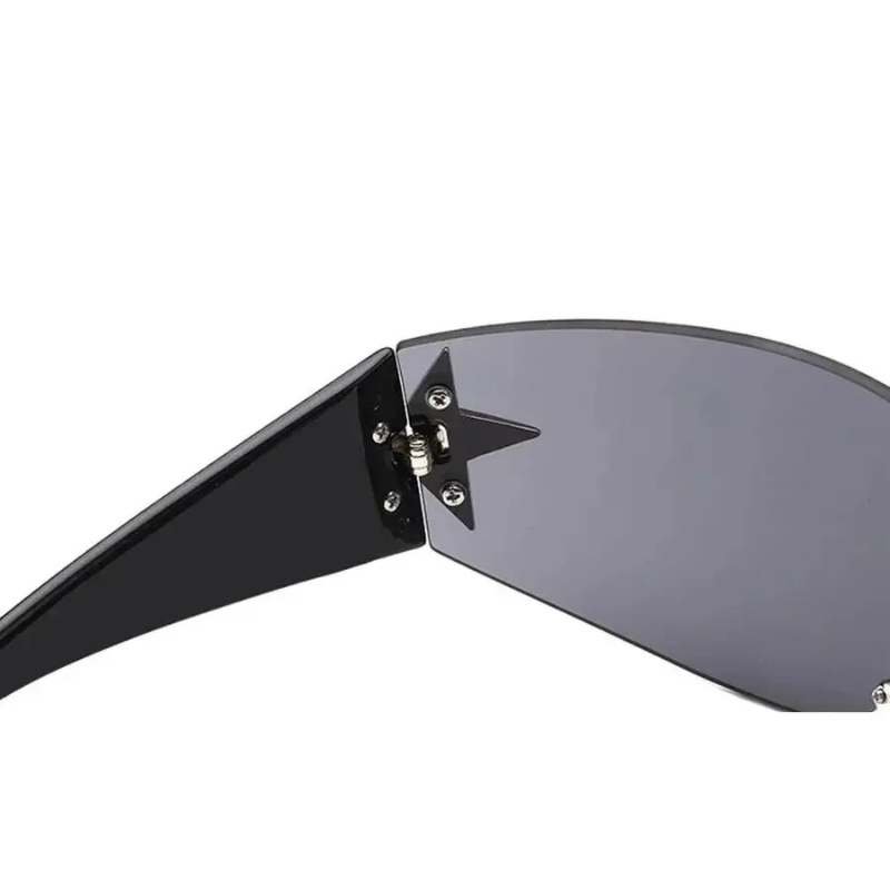 Rimless Decoration Integrated Y2K Fashion Beach Party Sunglasses