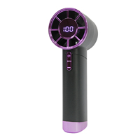 5 Speed USB Rechargeable Mini Fan, Portable Handheld Fan with Digital Display, Lanyard, Quiet for Office, Travel, Home & Outdoor Use