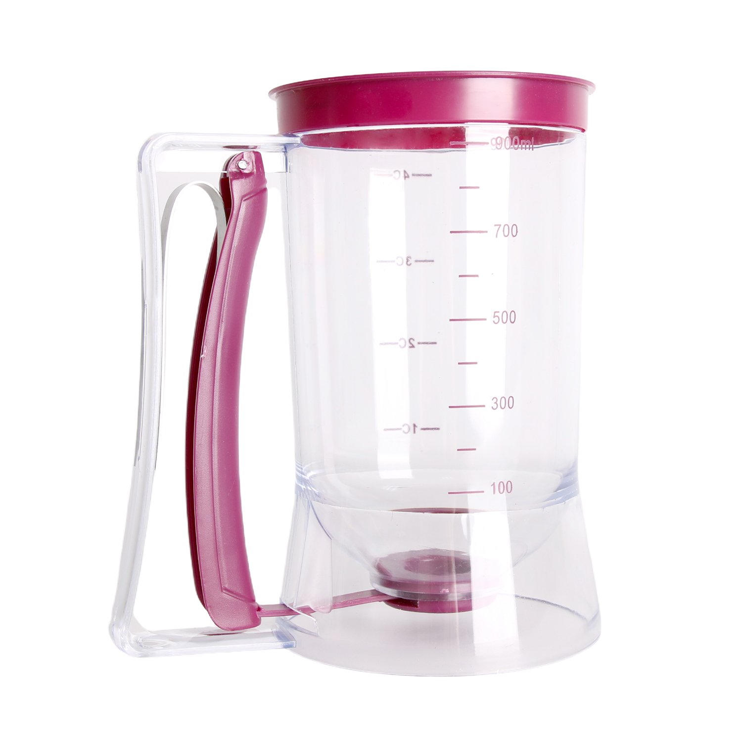 Batter Dispenser with Measuring Cup Pancake, Cupcake, Waffle Maker Accessories, Butter & Cream Funnel Tool for Precise Pouring, Baking Must Have (Dual Scale, Non Slip Base)